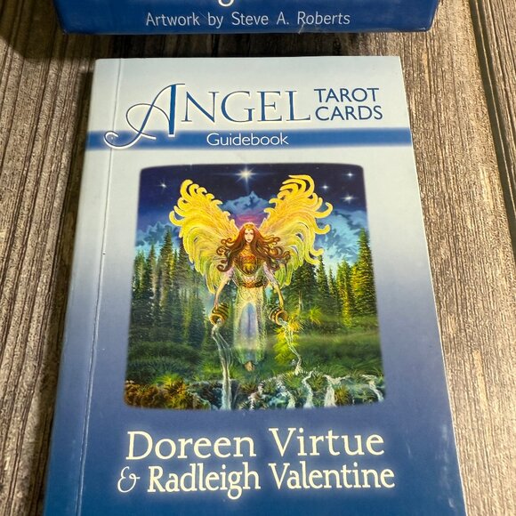 ANGEL 78-Card Deck and Guidebook Tarot Cards D. Virtue & R, Valentine - Picture 3 of 11